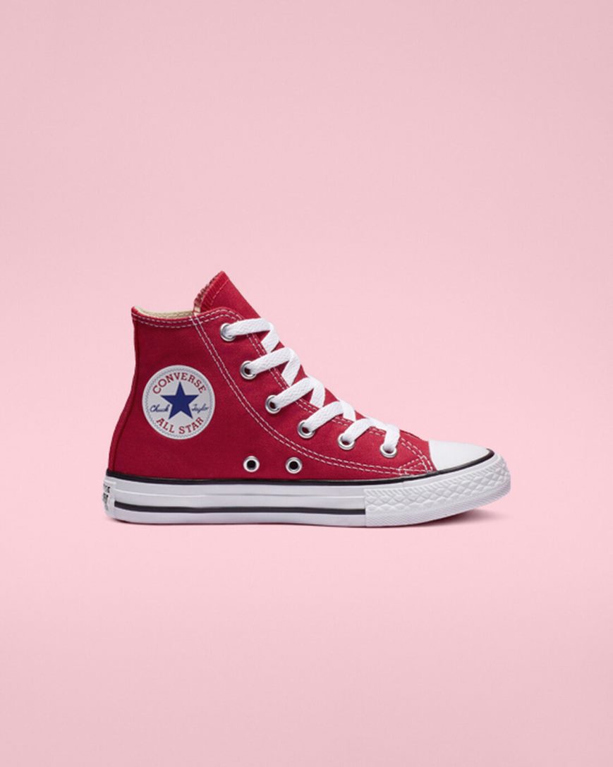 Dívčí Boty Vysoké Converse Chuck Taylor All Star Classic Červené | CZ HBFY36